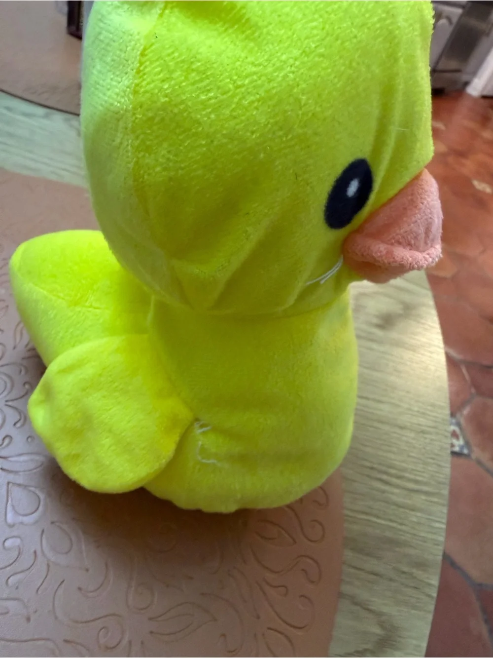 Kellytoy Yellow Plush Duck with Orange Beak